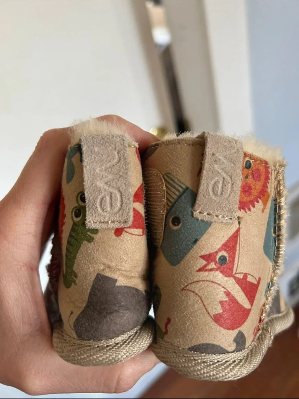 Emu Baby Animal Print Cozy Booties